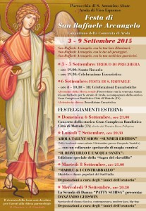 Festa di San Raffaele Arola 2015